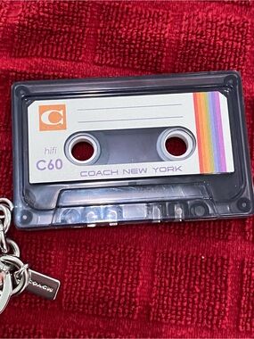 Coach Cassette Keychain Charm